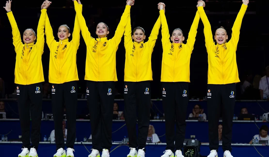 Com alagoana, Brasil conquista dois ouros inéditos no Mundial de Ginástica