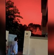 “Apocalipse?” Céu sobre a cidade chinesa fica vermelho e assusta moradores