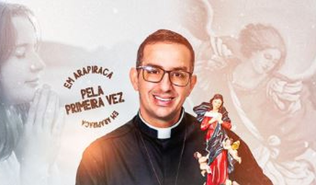 Diácono Rômulo da Canção Nova fará show de louvor e adoração pela primeira vez em Arapiraca