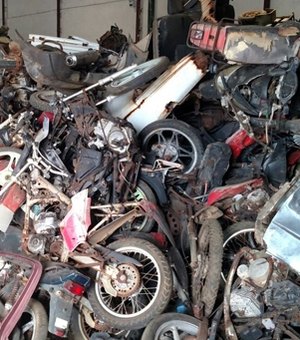 Detran planeja leilão e pretende destruir carros em Alagoas