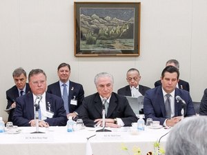 Quintella e Temer encontram investidores em Tóquio