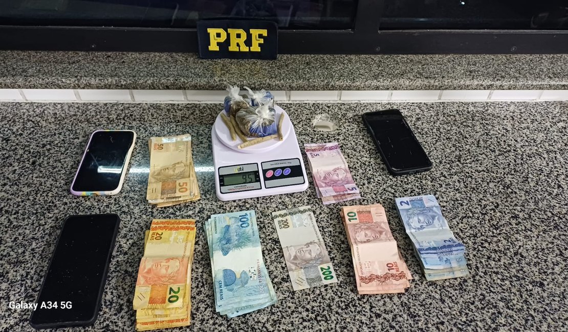 PRF prende três pessoas por tráfico de drogas e associação criminosa em União dos Palmares