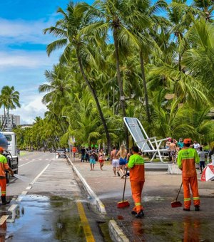 Esquema especial de limpeza será realizado para o Réveillon na orla de Maceió