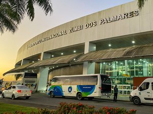 Homem é preso com 30 kg de maconha no Aeroporto Zumbi dos Palmares, em Maceió