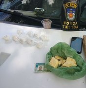 Taxista suspeito de abastecer bocas de fumo é preso com drogas dentro de veículo