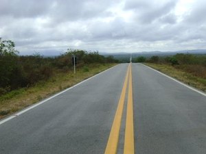 Motociclista reduz velocidade para chutar cone e é atingido por carreta em um trecho da BR-423