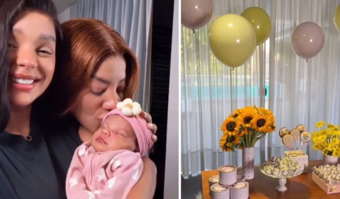 Ludmilla e Brunna celebram 1º mesversário de Zuri; veja como foi