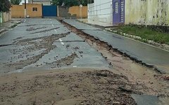 Chuvas causam estragos em obras de saneamento em Arapiraca
