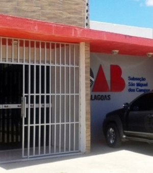 OAB pede suspensão de Concurso Público no município de São Miguel dos Campos