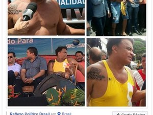 Deputado Wladimir Costa tatua no ombro direito inscrição 'Temer'