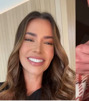 [Vídeo] Ex-BBB Adriana Sant’Anna viraliza ao dar beijos e mordidas em lagarto