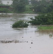 Defesa Civil monitora rios de Alagoas após chuvas intensas; risco de transbordamento preocupa