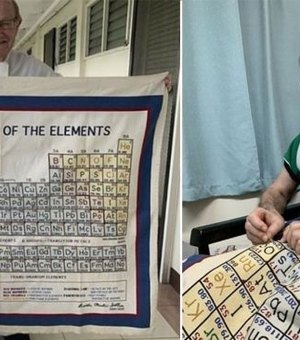 Professor borda a tabela periódica por 20 anos e viraliza ao mostrar o resultado