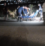 [Vídeo] Motociclista sofre acidente ao passar por quebra-molas não sinalizado na AL-115 em Arapiraca