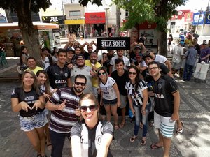 Movimento Alvinegro faz campanha e mobiliza torcedores para ASA x CSA