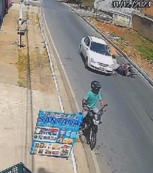 Acidente de moto deixa mulher ferida em Arapiraca