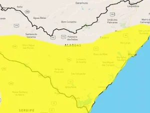 Inmet emite alerta de chuva amarelo para 73 cidades de Alagoas