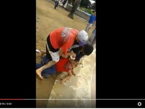 [Vídeo] Por suspeita de roubo jovem apanha em Arapiraca