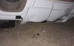 Carro do vereador Zé Mauricio apos acidente 