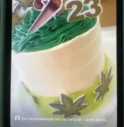 PM interrompe festa com drogas e bolo com temática de maconha em União dos Palmares