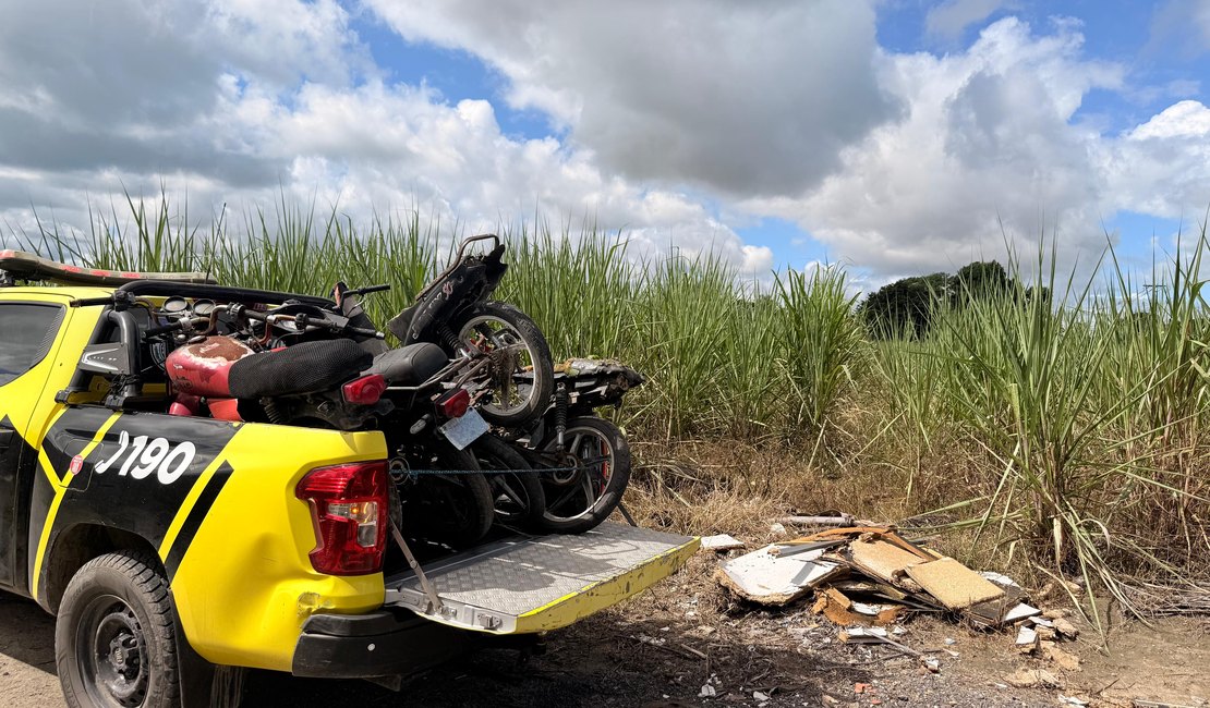 Operações da Polícia Militar recuperam 11 motos roubadas em Rio Largo