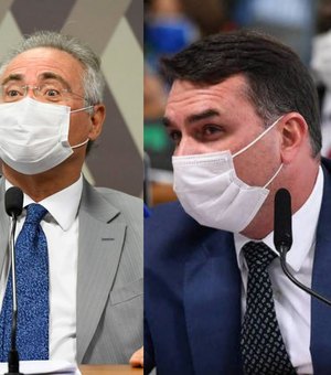 “Me erra”, diz Renan em resposta à acusações de Flávio Bolsonaro