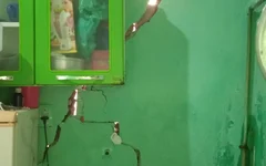 Rachaduras em residência no bairro Bom Parto