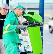 Prefeitura inicia instalação de lixeiras em pontos estratégicos de Maceió; veja locais