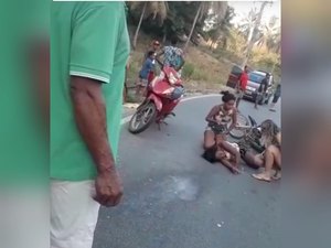 Colisão entre motocicletas deixa feridos em São Miguel dos Milagres