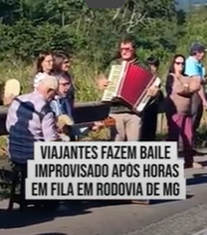Viajantes fazem baile improvisado em meio a trânsito parado em MG