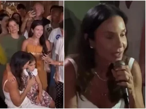 Ivete Sangalo surge de surpresa e canta Belo em roda de samba