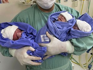 Trigêmeos nascem de parto humanizado no Hospital Regional de Arapiraca