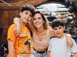 Na Disney, Wanessa Camargo curte Hollywood Studios com filhos
