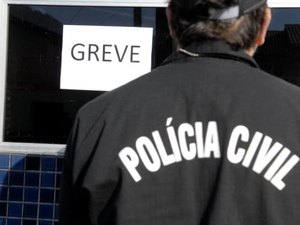 Policiais Civis deflagram greve de 24h e realizam ato para cobrar reajuste salarial