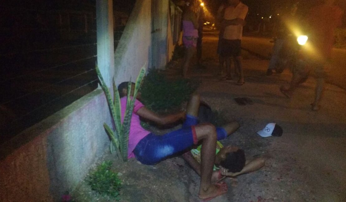 [Vídeo] Dois jovens são baleados durante assalto na zona rural de Arapiraca