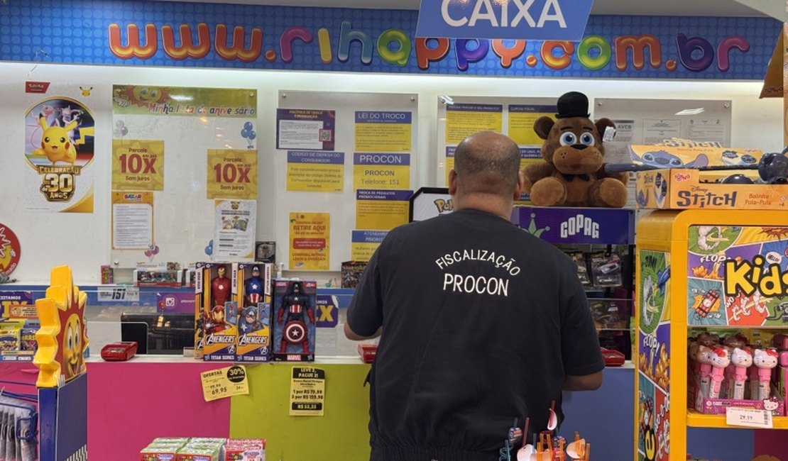 Procon Maceió fiscaliza lojas de brinquedos e parques recreativos da capital
