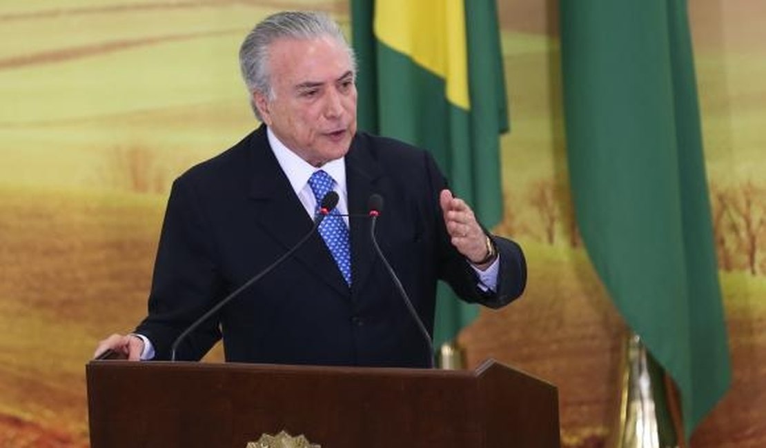 Temer grava pronunciamento que será exibido hoje à noite