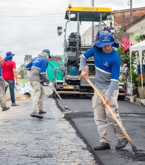 Brasil Novo recebe mais de 50 mil m² de asfalto e transforma realidade de moradores em Rio Largo
