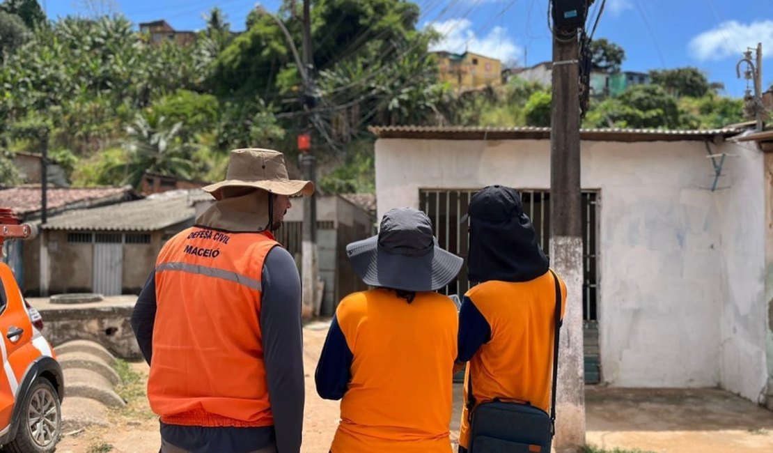 Defesa Civil de Maceió realiza nova etapa de mapeamento de áreas de risco