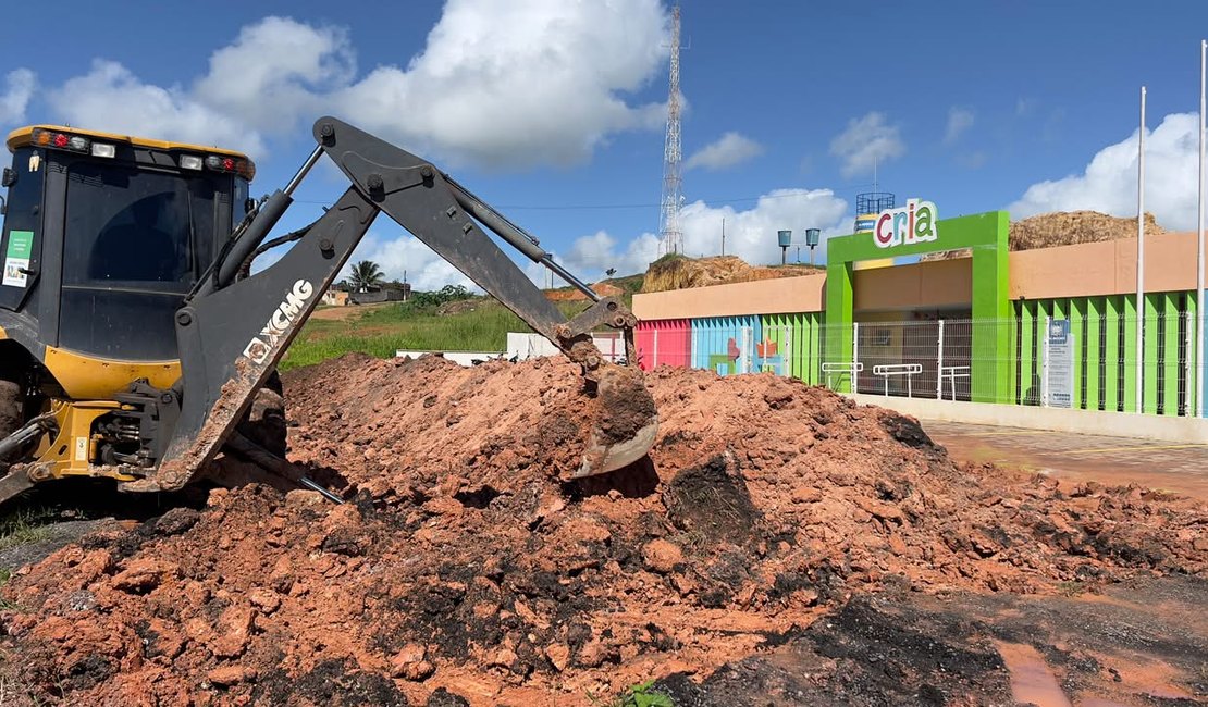 Prefeitura de Taquarana inicia obras para melhorar acesso à Creche Cria no município