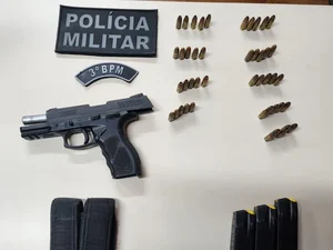 Homem é preso com pistola, carregadores e 45 munições em Craíbas