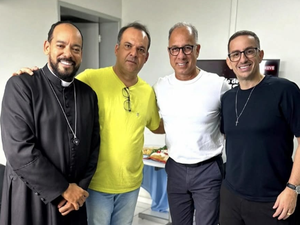 Francisco Sales recebe visita de Missionário Dunga e Diácono Rômulo Canuto