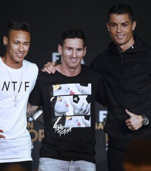 Neymar, Messi e CR7 são finalistas ao prêmio de melhor do mundo