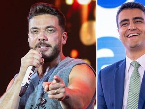 Wesley Safadão chama JHC de ‘futuro governador’ durante show em Maceió