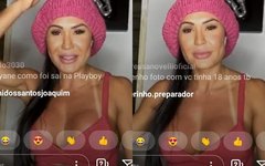 Gracyanne Barbosa em Live no Instagram 