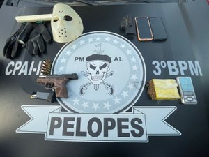 Dono de bar se esconde em plantação de mandioca para fugir, atira contra a polícia e é preso em Girau