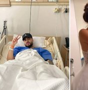 Kevinho mostra novo affair enquanto se recupera de cirurgia no tornozelo: 'Cuidando'