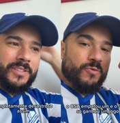 [Vídeo] Azulino, humorista Ed Gama ironiza rebaixamento do CSA: ‘proeza’