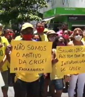 Ambulantes apoiam Lei Faixa Amarela no Comércio de Maceió