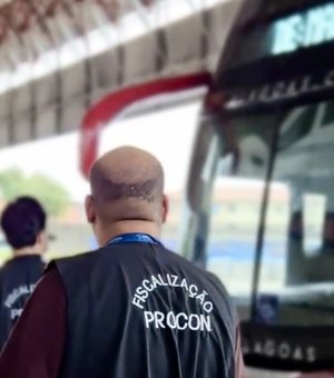 Procon fiscaliza empresas de ônibus interestaduais na Rodoviária de Maceió